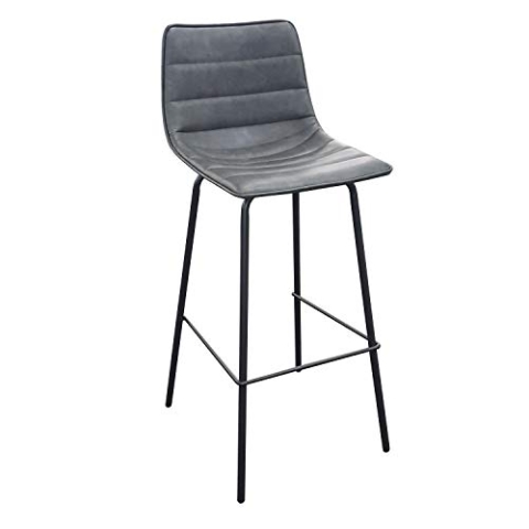 Urban Living Brooklyn Industrie-Barhocker, Metall, grau, L