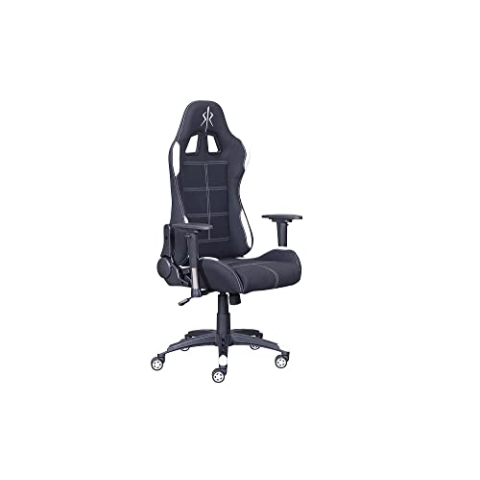 Inter Link - Gaming - Bürostuhl - Ergonomischer Stuhl - schwarz und weiß - Gaming White