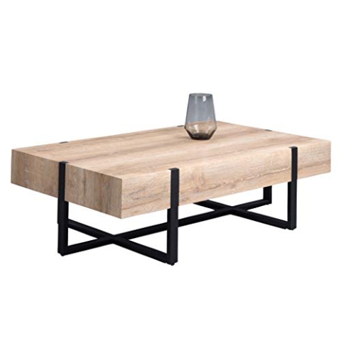 M2 Kollektion Delta Couchtisch, MDF, braun, 118x38x70cm