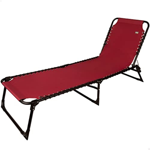 AKTIVE 61088 - Gartenliege für den Außenbereich, mehrere Positionen, zusammenklappbar, Maße 59 x 190 x 30, für 1 Person, max. 120 kg, Hängematten für den Garten