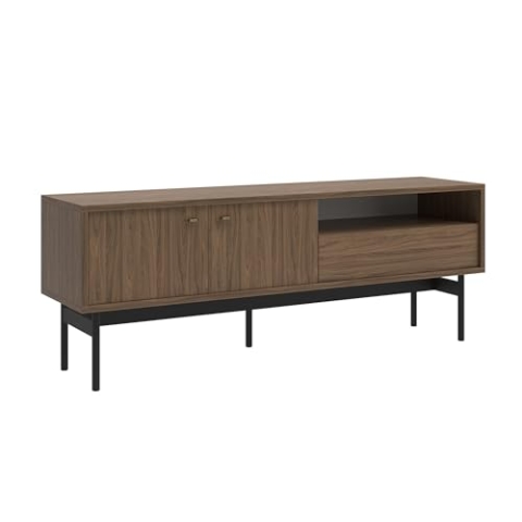 Selsey TV Schrank Board Sideboard Fernsehtisch Fernsehschrank 154 cm Carini Walnuss Olar