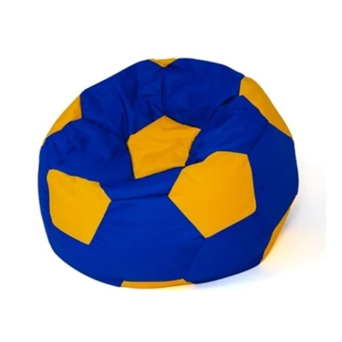 GO GIFT Sitzsack, Gelb, Blau, Oxford-Fußball
