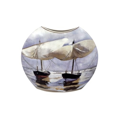 Goebel Joaquin Sorolla Vase Spaziergang am Strand aus Porzellan, Höhe: 20cm, 67-018-09-1