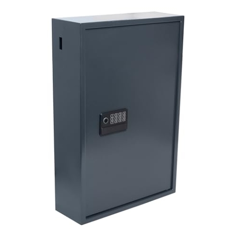 Pavo - Schlüsseltresor/Hochsicherheits-Schlüsselschrank für 300 Schlüssel/Schlüsselsafe/Abmessungen: 640 x 410 x 250 mm/Fingerabdruckleser/Typ-C-Anschlüsse / 300 Schlüsselanhänger - Incl