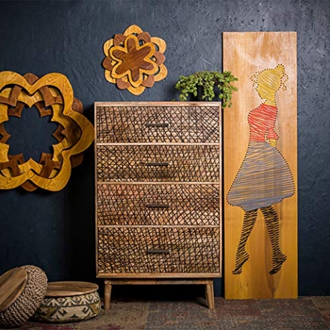 Native Home Kommode mit Muster