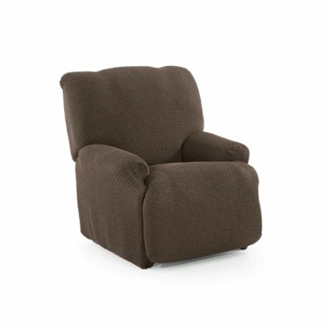 SOFASKINS® Sofabezug für Relaxsessel, super elastisch, Sofabezug, atmungsaktiv und langlebig, einfach anzubringen, Größe 70-90 cm, Farbe Wildleder
