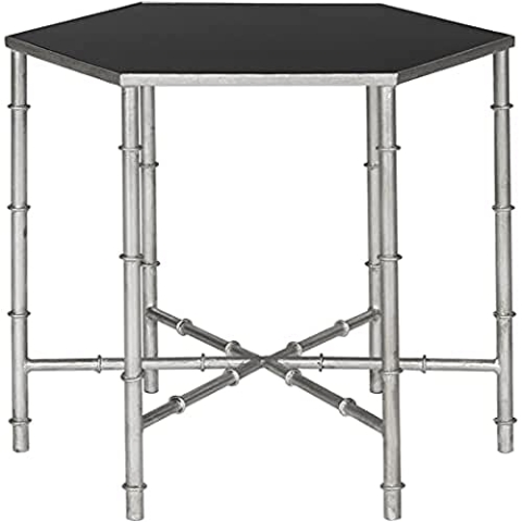 Safavieh Akzenttisch, Metall, Gold/Glas, 50 x 43 x 43.18 cm