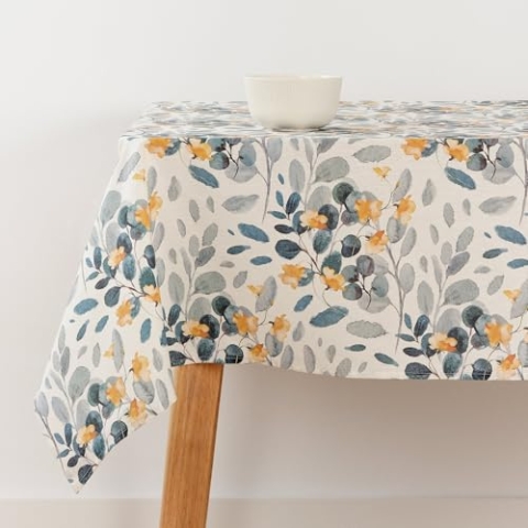 Belum Tischdecke mit Fleckenabweisend, Größe 300 x 140 cm, extraweich, Mehrfarbig, 100, Stoff 100% Bio-Baumwolle, Modell 0120-377