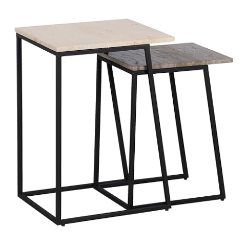 BigBuy Home 8445146088963 Beistelltisch, Eisen, Mehrfarbig, Standard