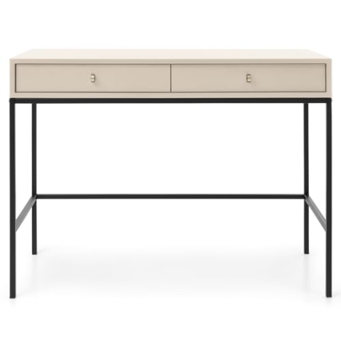 Selsey Monne - Schminktisch Konsolentisch im Vintage-Stil mit Schubladen, Beige, 104 cm breit