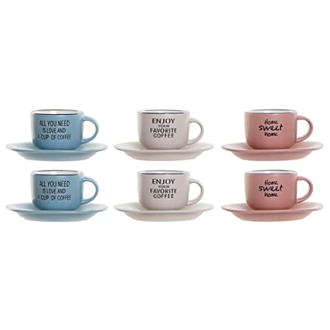 DKD Home Decor kaffeetassen Set, Estándar