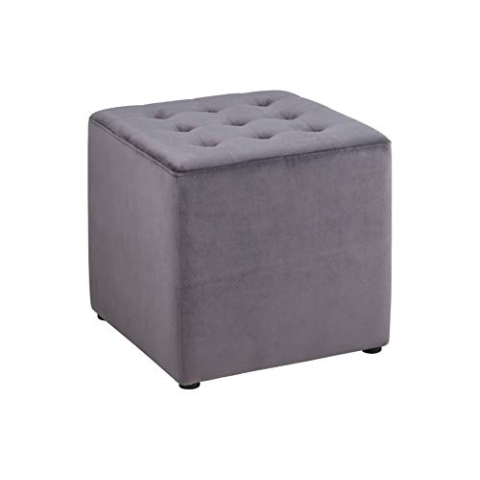 AC Design Furniture Hocker Brynner, B: 38 x T:38 x H: 36 cm, Holz, Grau