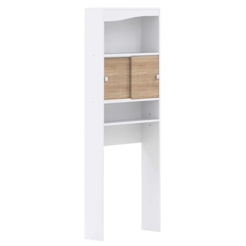 Temahome Wave Mobile Wasch, Weiße Eiche, 64.3 x 19.2 x 177 cm