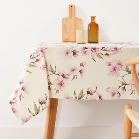 Belum Tischdecke mit Fleckenabweisend, Größe 300 x 140 cm, extraweich, Mehrfarbig, 100, Stoff 100% Bio-Baumwolle, Modell 0120-385
