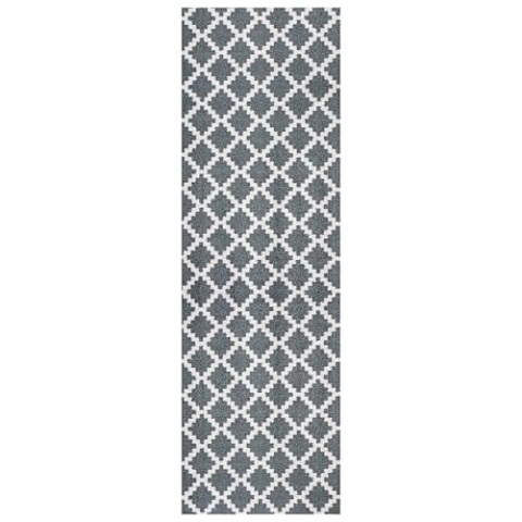 Zala Living Home Fußmatte für Innen und Außen 50x150cm–Fussmatte Schmutzfangmatte Modernes-Design Türmatte Waschbar & Wetterfest, rutschfest für Eingangsbereich & Außenbereich–Elegance Grau Anthrazit