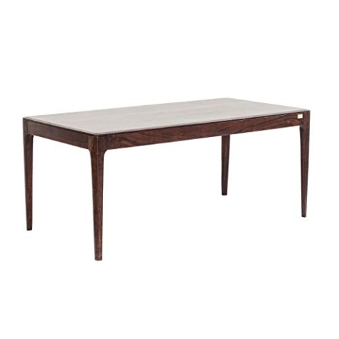Kare Design Tisch Brooklyn Walnut, Dunkelbraun, 4-6 Personen, Langlebiges Massivholz, Skandi-Style, Esszimmertisch, Minimalist, Großer Schreibtisch, Konferenztisch für Büro, 76x80x160 cm (HxBxT)
