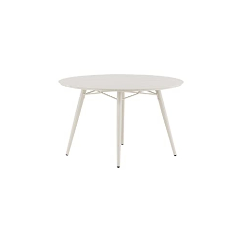Venture Home Lina Dining Beige-Round 120 cm Table, 120