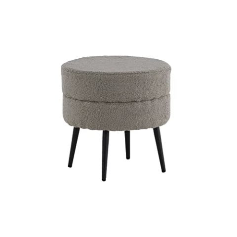 Venture Home Topfpuff - Schwarz/Greige Teddy