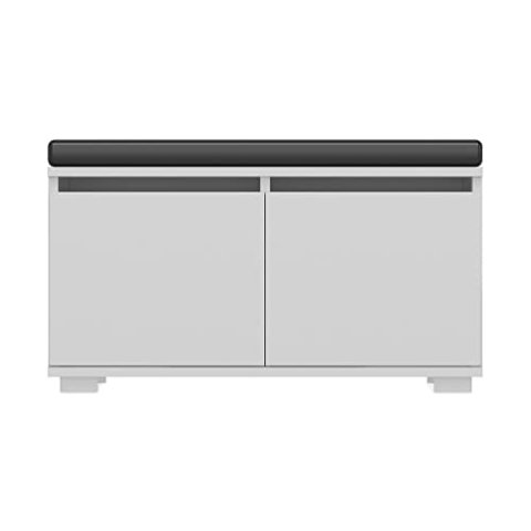 Homemania Schuhschrank, Melaminspanplatte, Kunststoff, Weiß