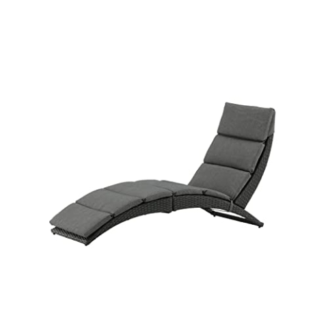 Venture Home Archie - Sun Lounge inc. Cushion- Black - Wicker -