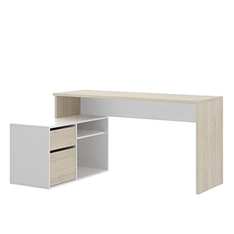 HOMEKIT Schreibtisch, wendbar, Holz, Natur, 139 x 92 x 75 cm