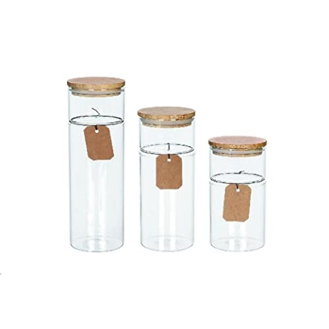 DKD Home Decor Set mit 3 Dosen, Standard