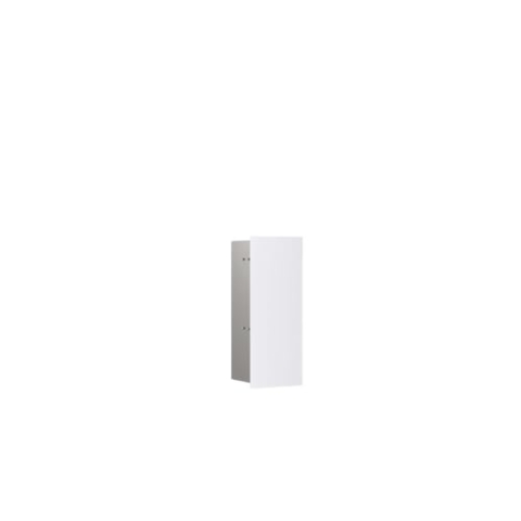 emco WC-Modul asis pure mit Glasfront Türanschlag rechts, Unterputz, 435mm, alpinweiss matt
