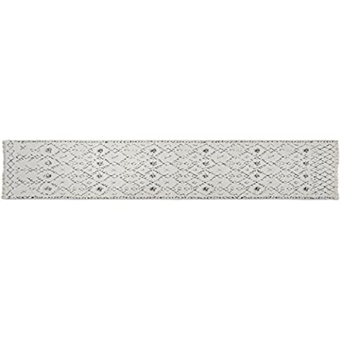 Dkd Home Decor Teppich, Weiß, Polyester, Baumwolle, 60 x 240 x 1 cm