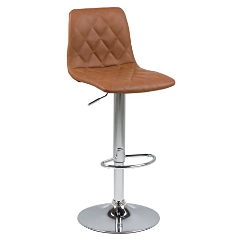 AC Design Furniture Enya Barhocker, B: 40 x H: 110 x T: 48,5 cm, hellbraun, Kunststoff, 1 Stück