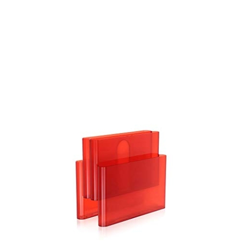 Kartell Magazine Rack, Orangerot