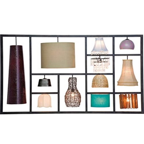 Kare Design Hängeleuchte Parecchi Black 140, moderne Stofflampenschirme (Schwarz, Weiß, Grau, Braun) Pendelleuchte für Esstisch, Design Wohnzimmerlampe (H/B/T) 160x152x50cm