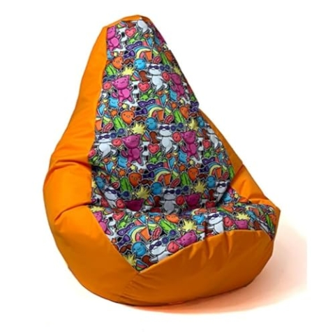 GO GIFT Sitzsack, Orange, Oxford-Gewebe, 140 x 100 cm