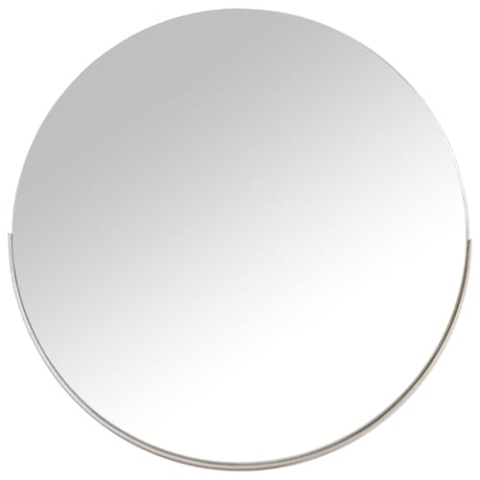 Alexandra House Living Wandspiegel, silberfarben, Metall, 8 x 72 x 72 cm, rund