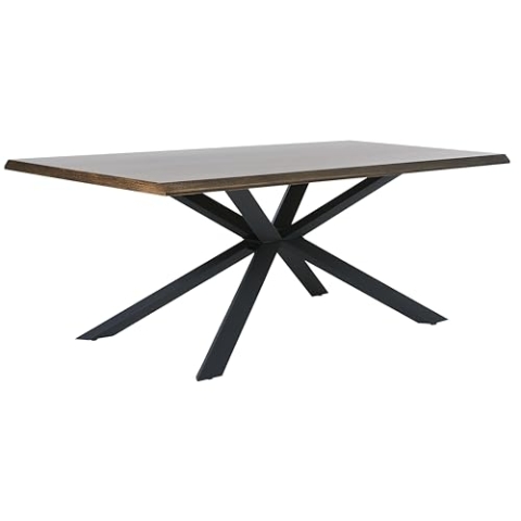FJORDFORM Esszimmertische, Smoked Eiche, Schwarze Metallbeine