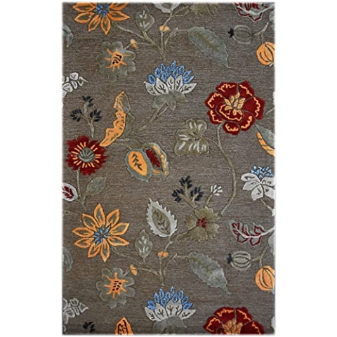 Flowers 1510 Brown 153x244cm