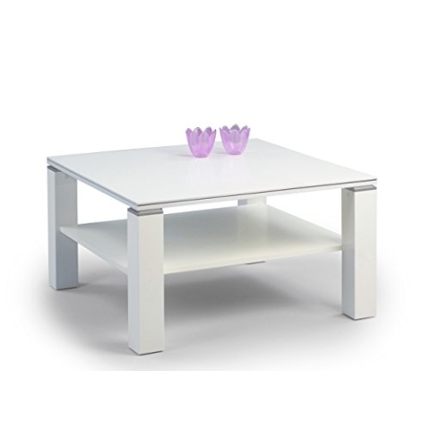 M2 Kollektion Couchtisch, weiß Hochglanz, 78x44x78cm