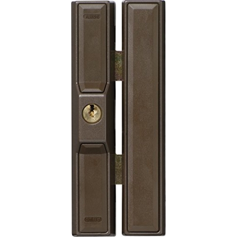 ABUS Fenster-Zusatzsicherung FTS88 AL0125 - Fensterschloss mit 2 verkrallenden Stahlriegeln, gleichschließend - ABUS-Sicherheitslevel 9 - 31738 - braun