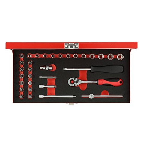 GEDORE red Steckschlüssel-Satz 1/4' 32-teilig in hochwertiger Metallkassette