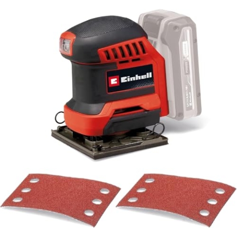 Einhell Akku-Faustschleifer TE-OS 18/113 Li-Solo Power X-Change (18 V, Schwingschleifer, 1,8 mm Schwingkreis, inkl. 2x Schleifpapier P120, ohne Akku)