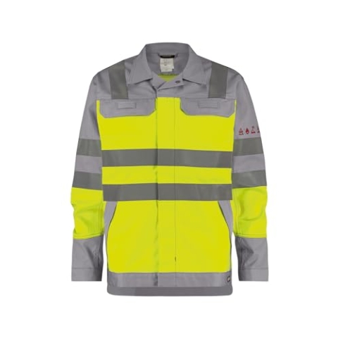 DASSY® Franklin Multinorm Warnschutz Arbeitsjacke - Größe 2XL - NEONGELB/GRAPHITGRAU