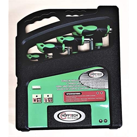 Höfftech 7304 Torx T und Innensechskant T-Griff Schraubendreher Satz 16tlg.