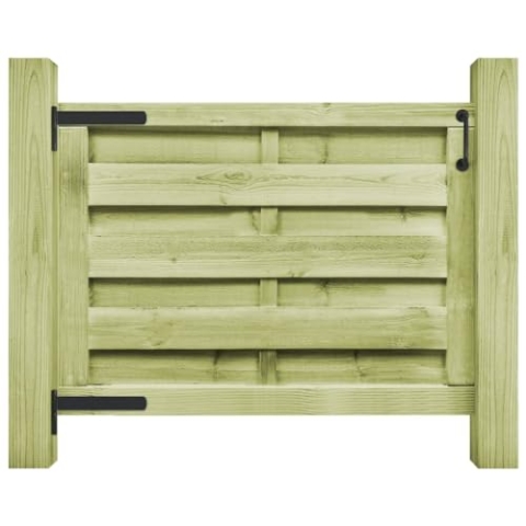 vidaXL Kiefer Imprägniert Gartentor 100x75cm Zauntor Lattenzaun Holztor Pforte