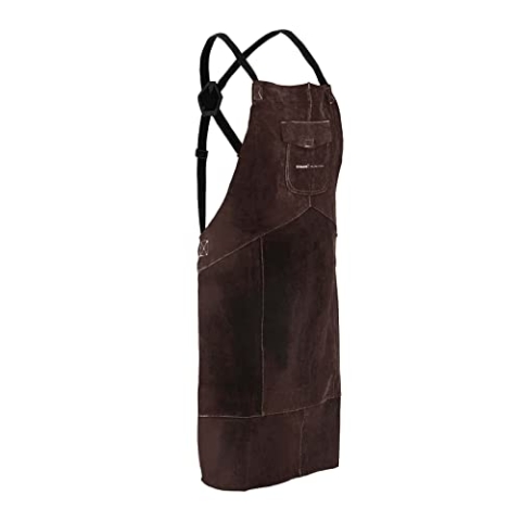 Stamos Welding Group SWA03XL Schweißerschürze Lederschürze Arbeitsschürze Rindspaltleder Braun XL
