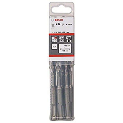 Bosch Pro Hammerbohrer SDS-plus-7 (10 Stück, Ø 6 mm)