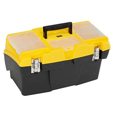 Stanley Werkzeugbox Mega Cantilever (mit zwei ausziehbaren Organizern, 49,5 x 26,5 x 26,1 cm) 1-92-911