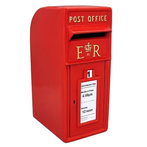 Briefkasten im englischen Stil Postkasten rot Wandbriefkasten Standbriefkasten Post Box Gusseisen
