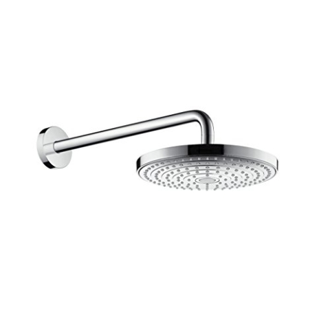 hansgrohe Raindance Select S 240 wassersparender Duschkopf, Kopfbrause für Wandmontage, 2 Strahlarten, Chrom