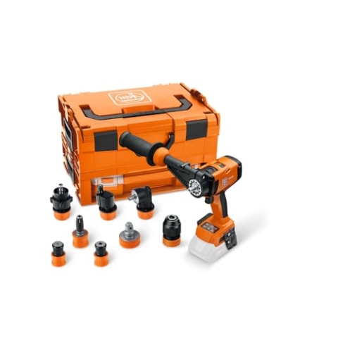 FEIN Akku-Bohrschrauber ASCM18-4 QM AS QuickIN Set mit 7 QuickIN Schnellwechselaufsätzen in Koffer i-BOXX. Maximale Anwendungsvielfalt beim Bohren,Gewindebohren,Verschrauben.Ohne Akku und Ladegerät