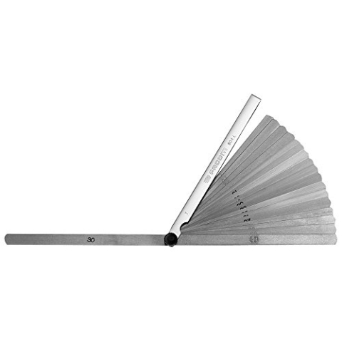 FACOM Präzisions-Fühlerlehren Metrisch, lang, 19 Blaetterblattlang 150 mm,Klingenform, 1 Stück, 804.L
