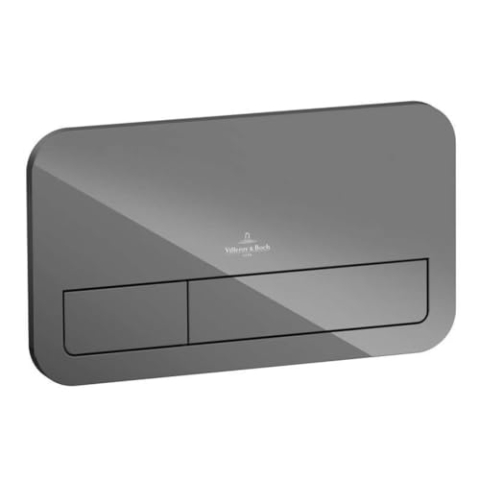 Villeroy & Boch Betätigungsplatte ViConnect M200 269 x 161 x 13 mm Glass, Glossy Grey